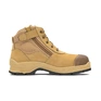 318 - Workfit - Wheat Nubuck Zip Side Ankle Safety Hiker