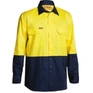 Cool Lightweight Hi Vis Drill Shirt - Long Sleeve