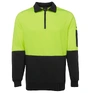 JB's Hi Vis 1/2 Zip Fleecy Sweat