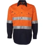 JB's HI VIS (D+N) CLOSE FRONT L/S SHIRT 190G