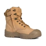 Wheat High Ankle ZipSider Boot w/ Scuff Cap