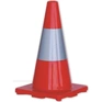 Orange PVC Traffic Cone / Reflective Tape 450mm