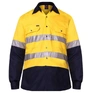 Vented Open Front L/W L/S 50MM Reflective Tape